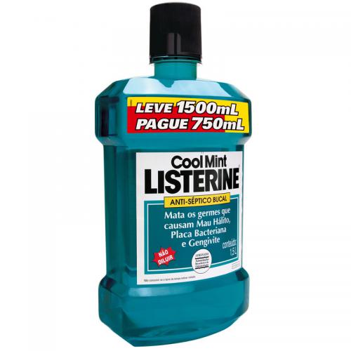 Solucao Bucal Listerine Zero Menta Suave 1,5l