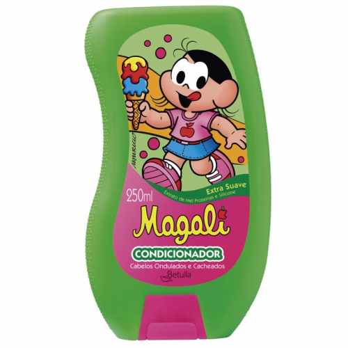 Turma da Monica Magali Kids Condicionador Cabelos Ondulados e Cacheados 260ml