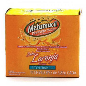 Metamucil Fibra Sabor Laranja Procter & Gamble 5,85g 10 Envelopes