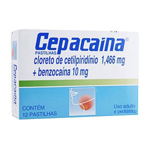 Cepacaína com 12 Pastilhas