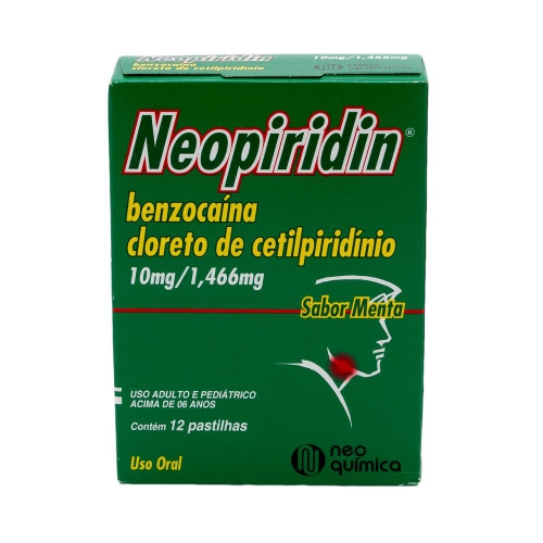 Neopiridin 1,466mg + 10mg12 Pastilhas