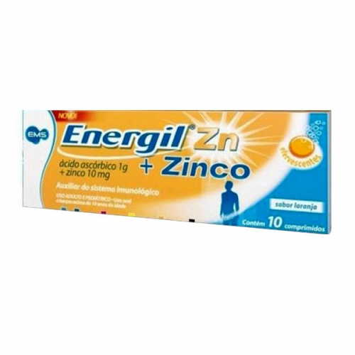Energil Zinco 1g + 10mg 10 comprimidos