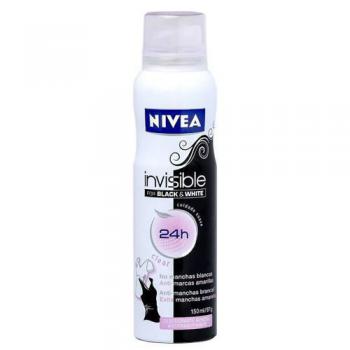 Desodorante Nivea Aerosol Invisible Black White Clear 150ml