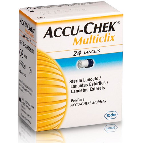 Accu-chek multclix com 24 lancetas