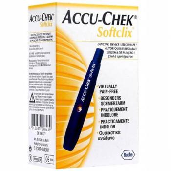 Accu-Chek Softclix Lancetador Preto 25 Lancetas