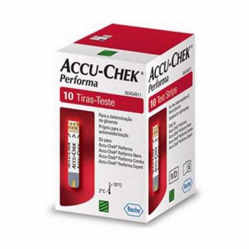 Accu-Chek Performa Perfoma Sem Chip com 10 Tiras