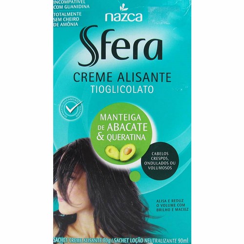 Creme Alisante Sfera Abacate/Queratina 80g