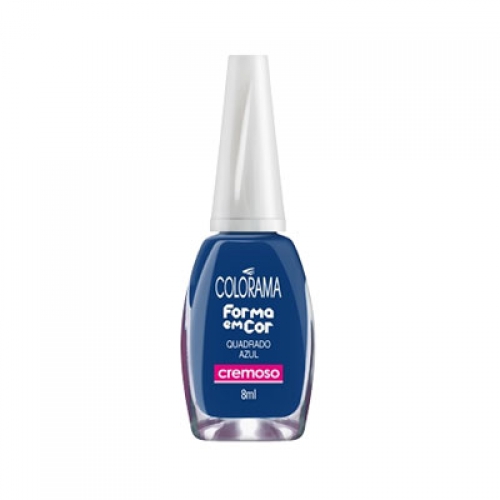 Esmalte Color Cremoso Quadrado Azul