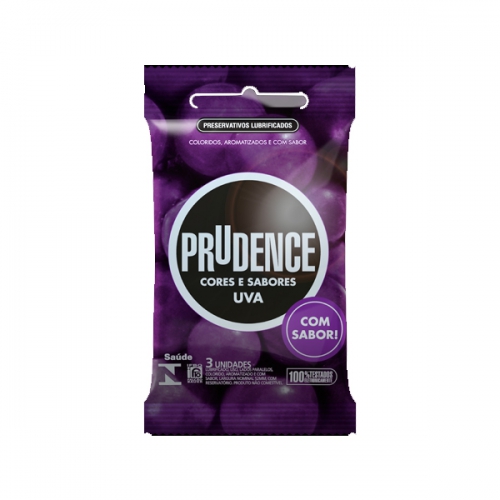 Preservativo Prudence com 6 Unidades Uva