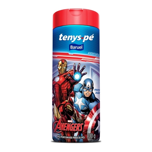 Tenys Pé Baruel Avengers Pó 100g