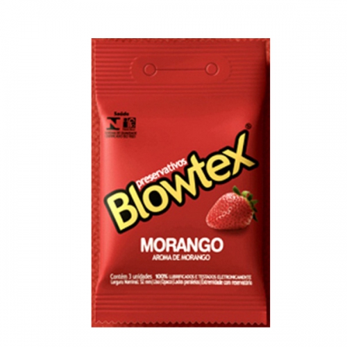 Preservativo Blowtex Morango 3 Unidades