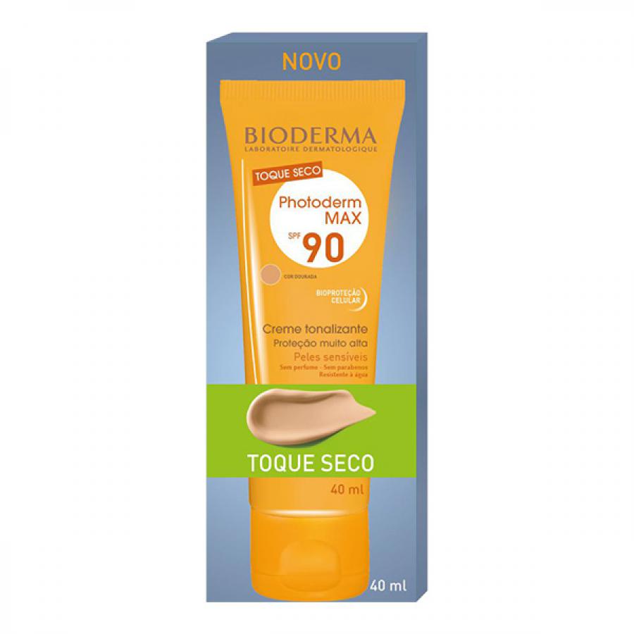 PHOTODERM MAX BIODERMA FPS90 TOQUE SECO COR DOURADA 40ML