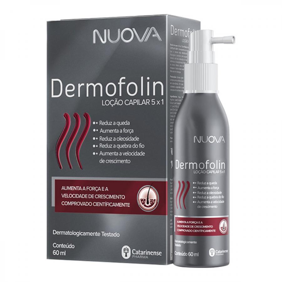 DERMOFOLIN NUOVA LOÇÃO CAPILAR 5X1 60ML