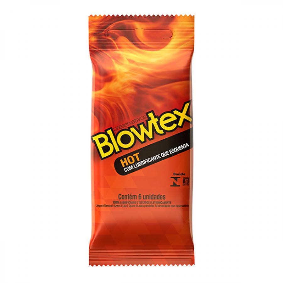 PRESERVATIVO BLOWTEX HOT COM 6 UNIDADES