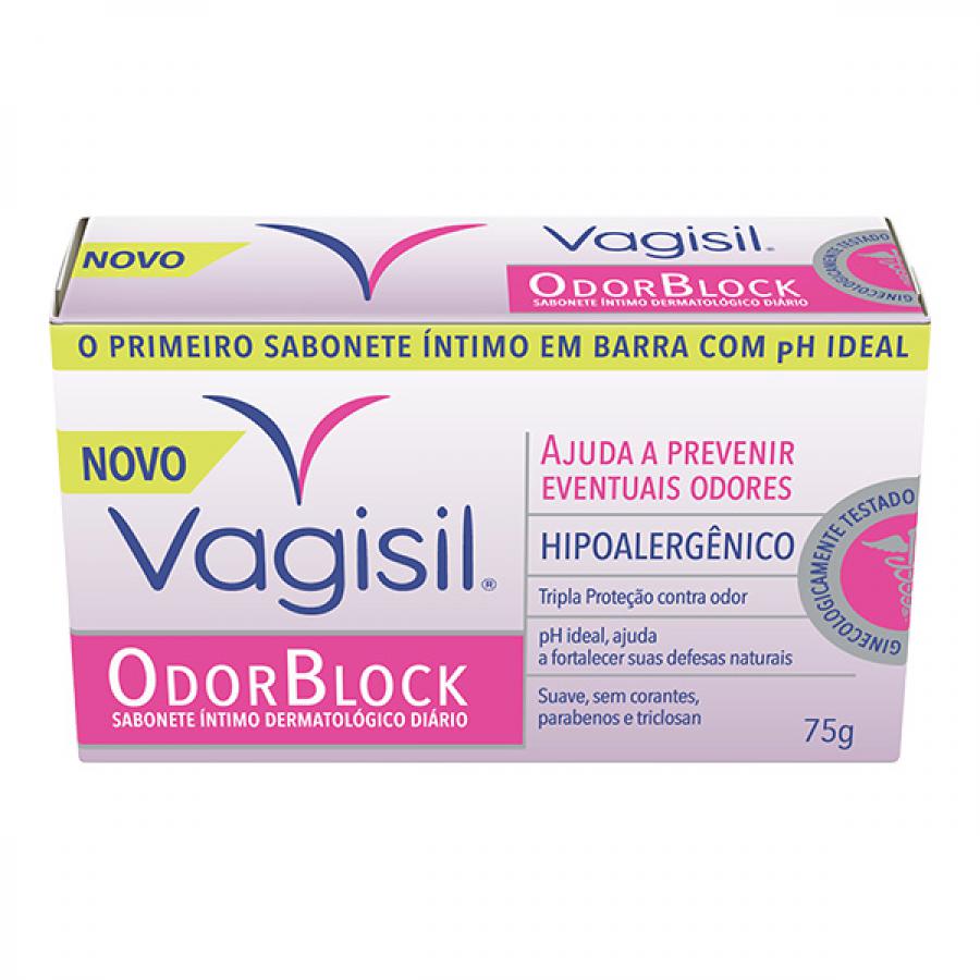 VAGISIL ODOR BLOCK SABONETE ÍNTIMO EM BARRA 75G