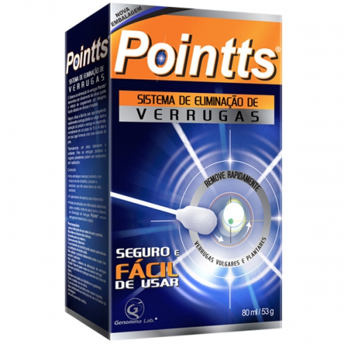 Pointts Anti Verruga 80g + 12 Aplicadores