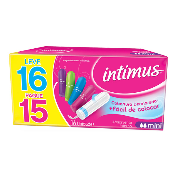 Absorvente Intimus Gel Interno Mini 16 Unidades