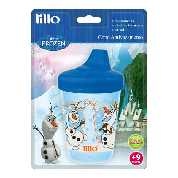 Copo Antivazamento Olaf Lillo 207ml