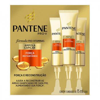 Ampola Tratamento Pantene Forca e Reconstrucao 3 unidades 15ml