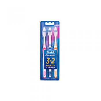 Escova Dental Oral B Classic 40 Leve 3 e Pague 2 unidades