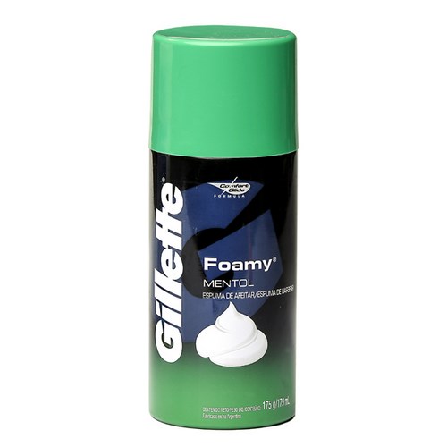 Espuma De Barbear Gillettete Foamy Mentol 175g