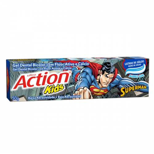 Gel dental infantil ultra action superman