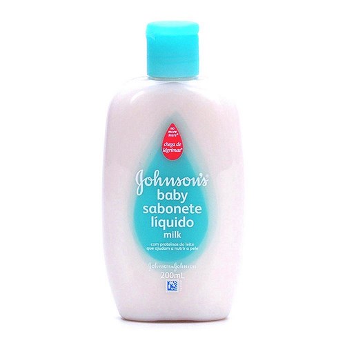 Sabonete Infantil Johnsons & Johnsons Liquido Baby Milk 200ml