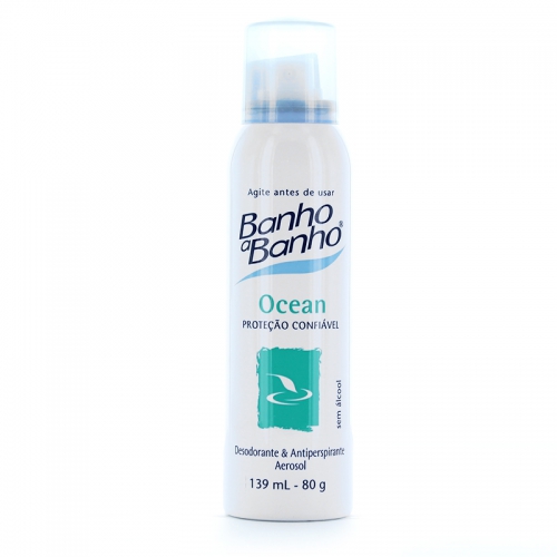 Desodorante Johnson & Johnson Banho a Banho Aerosol 80g Ocean