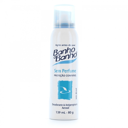 Desodorante Johnson & Johnson Banho a Banho Aerosol 80g Sem Perfume