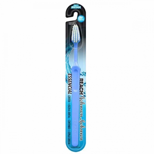 Escova Dental Reach Essencial Cabeça Pequena Média