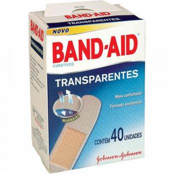 Curativo Band-Aid Transparente 40 Unidades