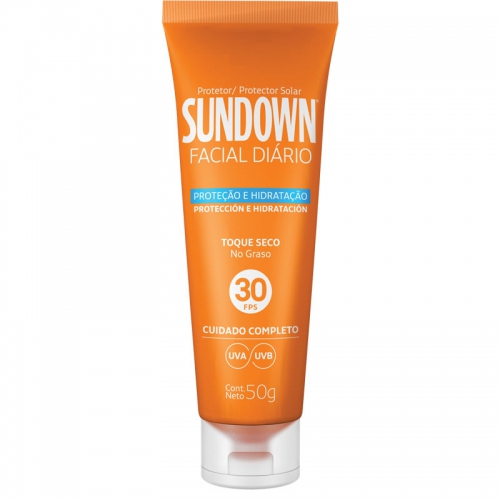 Protetor Solar Sundown FPS 50 Facial Diário Toque Seco 50g