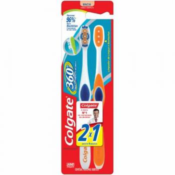 Escova Dental Colgate 360 Macia 2x1 Com 2 Unidades