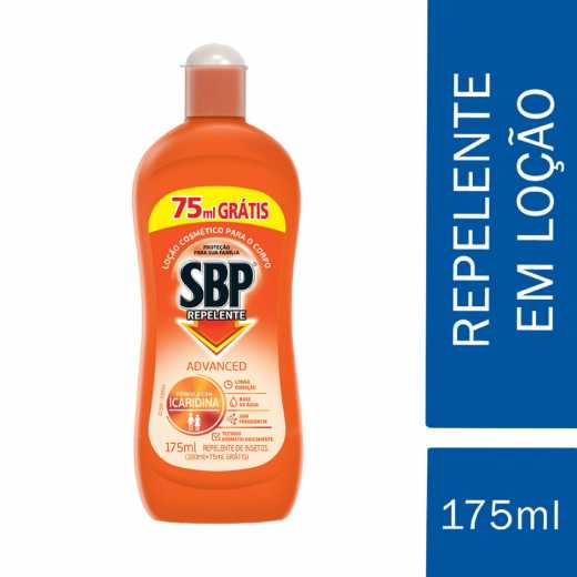 Repelente Loção SBP Advanced 175ml Grátis 75ml