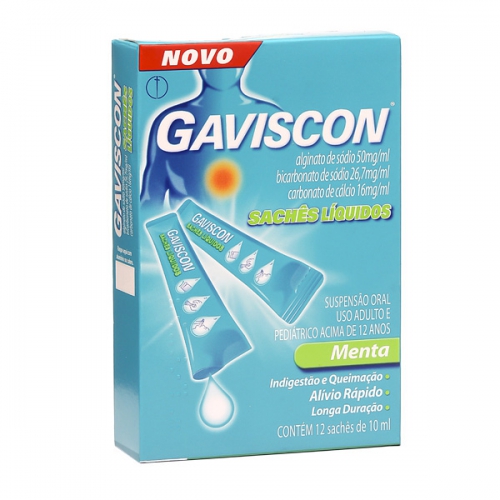 Gaviscon com 12 Saches 10ml