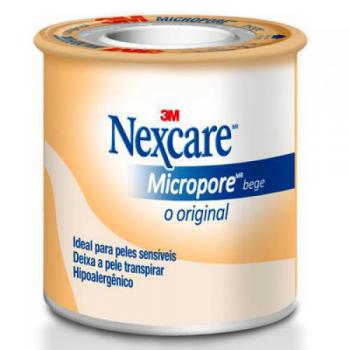 Esparadrapo Nexcare Micropore bege, 1 unidade com 50mm x 4,5m