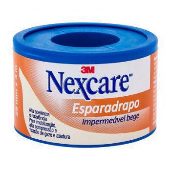 Esparadrapo Impermeável Nexcare Bege de 25mm x 3m