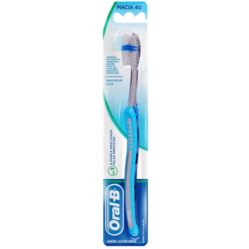 Escova Dental Oral B 40 Indicador Plus Com 1 Unidade