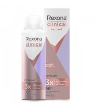 Desodorante Aerosol Rexona Clinical Feminino Extra Dry 91g