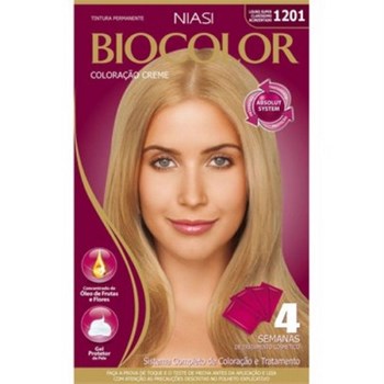 Tintura biocolor 1201 louro super claro acinzentado