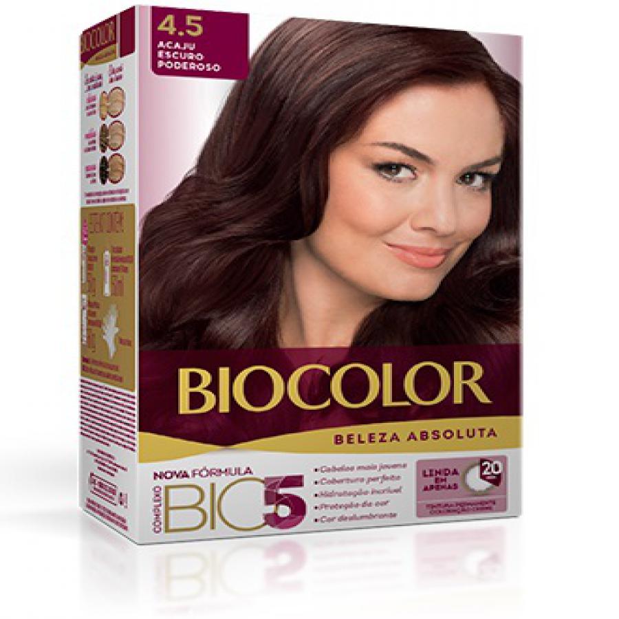 TINTURA BIOCOLOR 4.5 ACAJU ESCURO PODEROSO