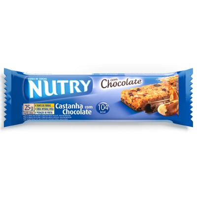 Barra cereal nutry 25g castanho / chocolate