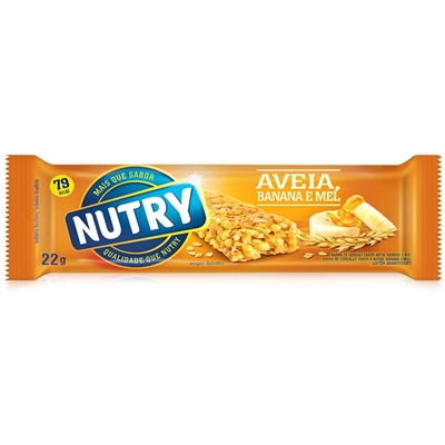 Barra Ceral Nutry Light Avela / Banana e Maca 22g Com 1 Unidade