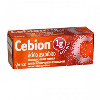 Cebion 1g com 10 Efervescentes  Sabor Acerola