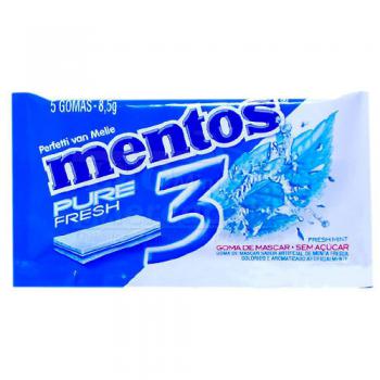 Goma de Mascar Mentos Pure Fresh Mint 3 8,5g