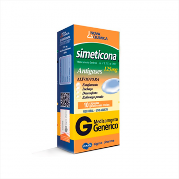 Simeticona Nova Quimica 125mg 10 Capsulas