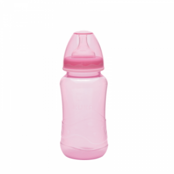 Mamadeira KUKA 61432 Bico Universal BIG Aquarela Rosa 330ML