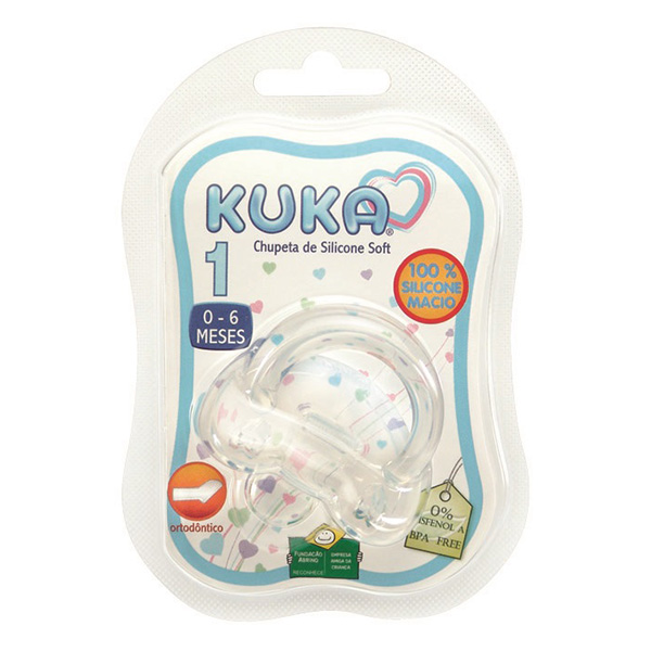 Chupeta Kuka 2485 Baby Silicone Ortodônticao com 1