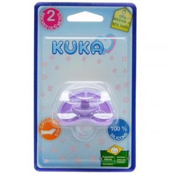 Chupeta Super Ventilada Ortodôntica Fase 2 Lilás Kuka