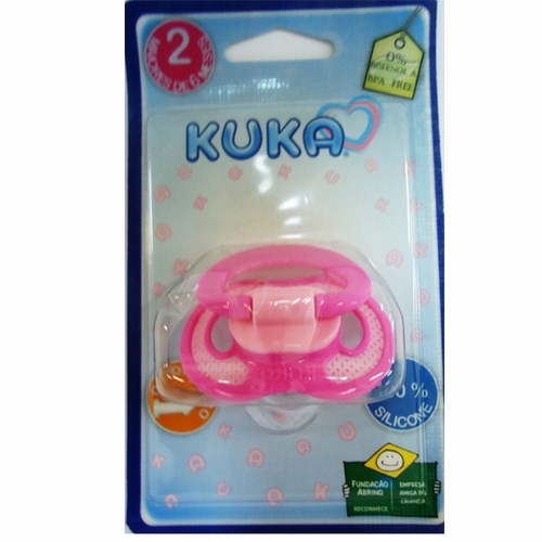 Chupeta Kuka Super Ventilada Ortodontica N 2 Rosa